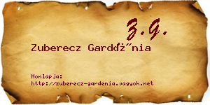 Zuberecz Gardénia névjegykártya